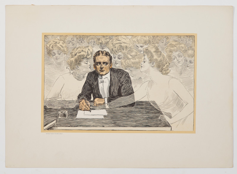 Frederic Remington - Lot of Lithographs, Western Scenes (4) Gibson Girls (4)