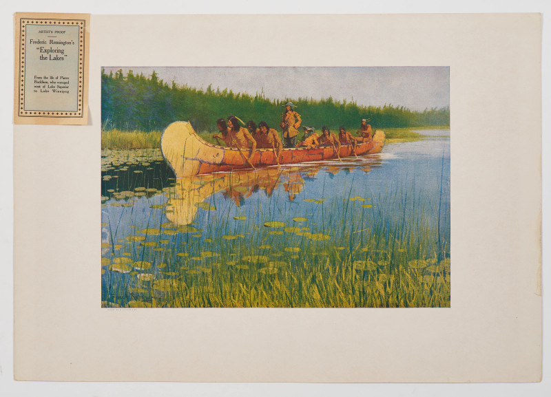 Frederic Remington - Lot of Lithographs, Western Scenes (4) Gibson Girls (4)