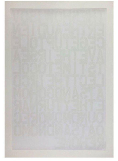 Christopher Wool Felix Gonzalez Torres Untitled (The Show Is Over)