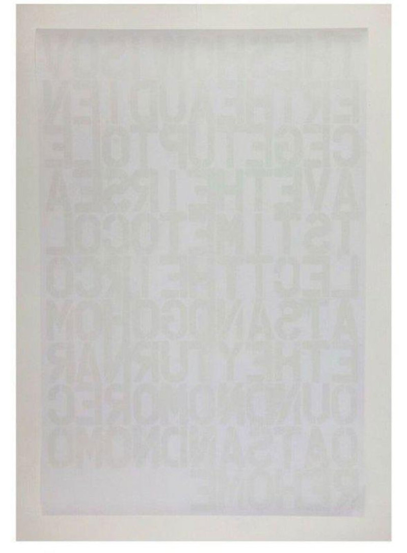 Christopher Wool Felix Gonzalez Torres Untitled (The Show Is Over)