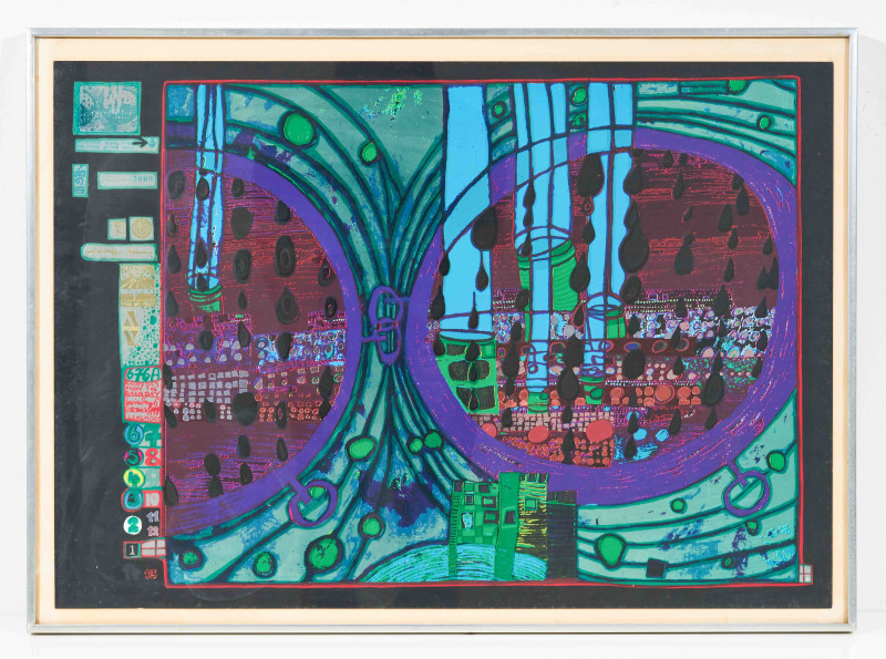 Friedensreich Hundertwasser - A Rainy Day on the Regentag #5 (from Regentag Portfolio)