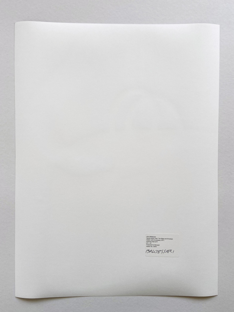 John Baldessari Hands and/or Feet: Two Bags and Envelope Holder (With Envelopes)