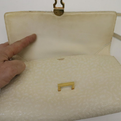 Vintage Hermes Whale Skin Handbag