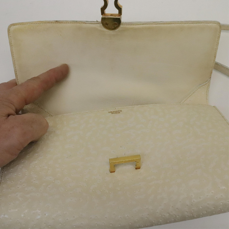 Vintage Hermes Whale Skin Handbag