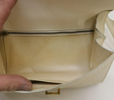 Vintage Hermes Whale Skin Handbag