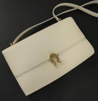 Vintage Hermes Whale Skin Handbag