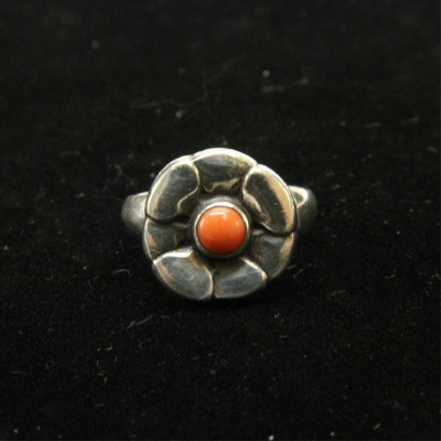Georg Jensen Coral Flower Ring 64 circa 192730