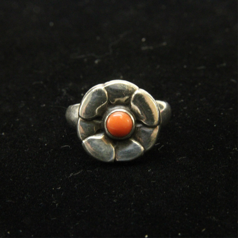 Georg Jensen Coral Flower Ring 64 circa 192730