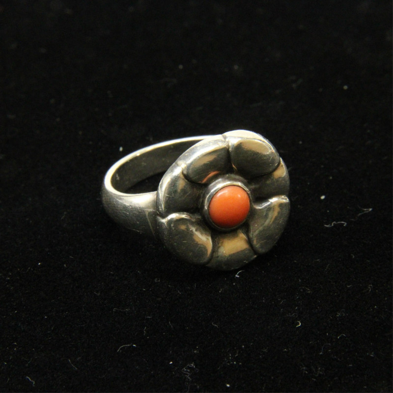 Georg Jensen Coral Flower Ring 64 circa 192730