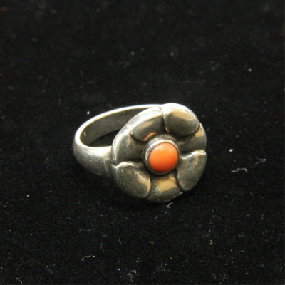 Georg Jensen Coral Flower Ring 64 circa 192730