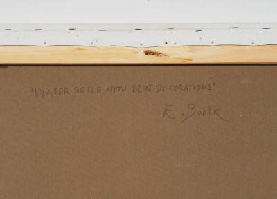 Eduardo Bortk - Water bottle with Blue Decorations