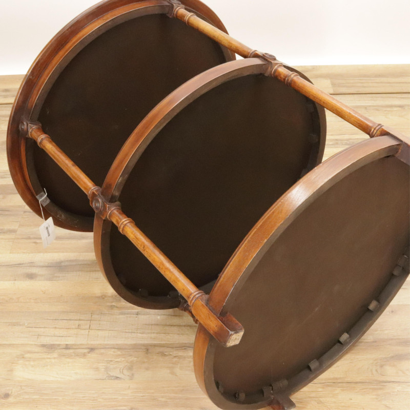Regency Style Mahogany Circular Etagere