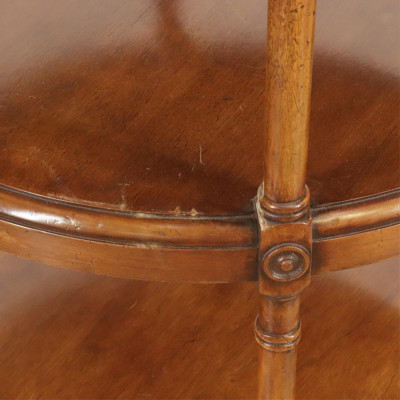 Regency Style Mahogany Circular Etagere