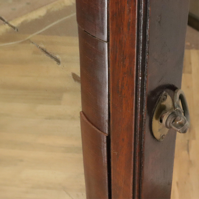 Late George III Mahogany Cheval Mirror E 19th C