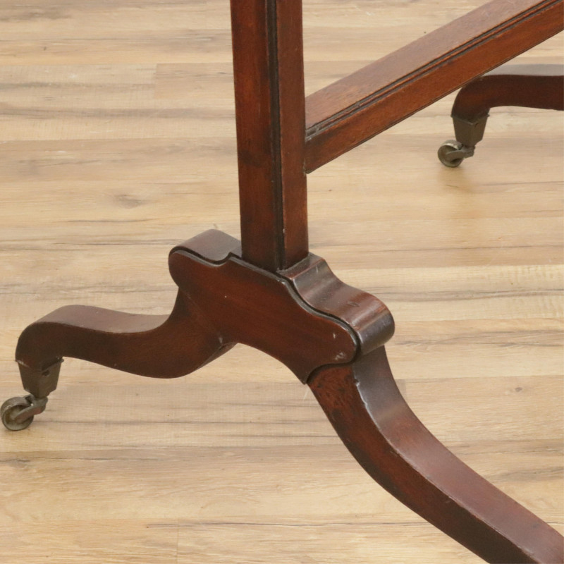 Late George III Mahogany Cheval Mirror E 19th C