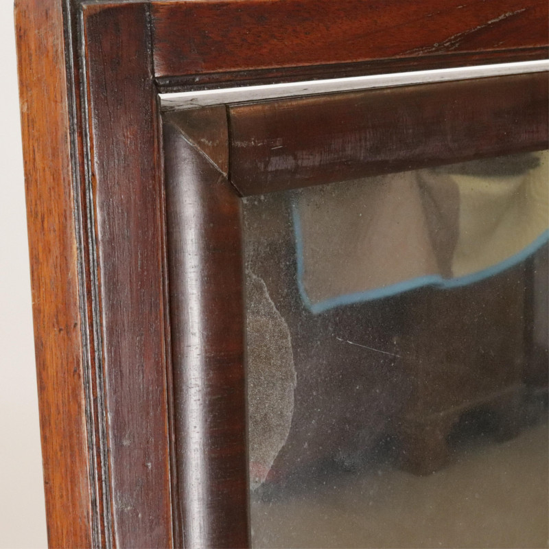 Late George III Mahogany Cheval Mirror E 19th C