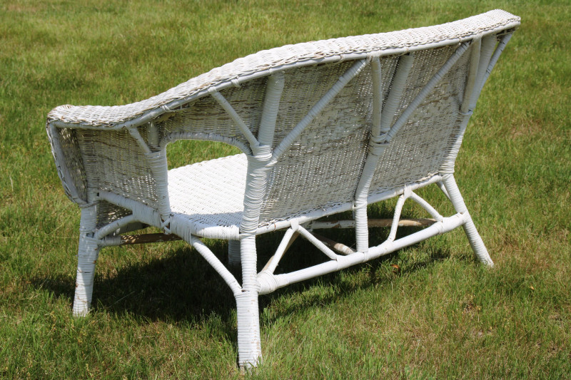 Vintage Two Piece Wicker Set