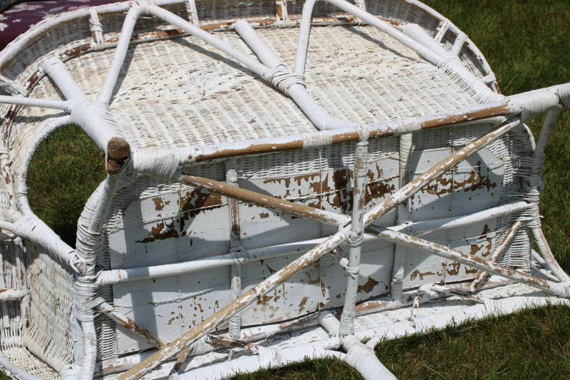 Vintage Two Piece Wicker Set