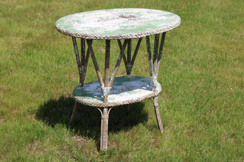 Vintage Two Piece Wicker Set