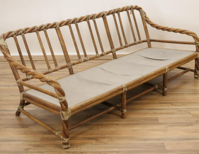 Vintage McGuire Rattan Twist Sofa