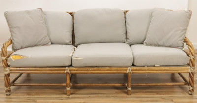 Vintage McGuire Rattan Twist Sofa