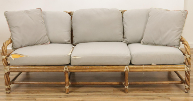 Vintage McGuire Rattan Twist Sofa