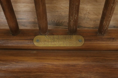 Pair Vintage McGuire Twist Chairs/Ottoman