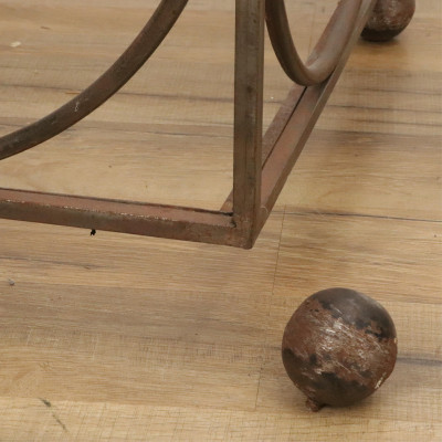 Pair Iron Obelisk Form Etageres