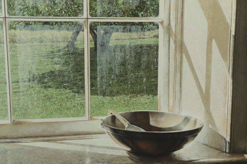 Ken Danby A Windowsill Landscape Color Serigraph