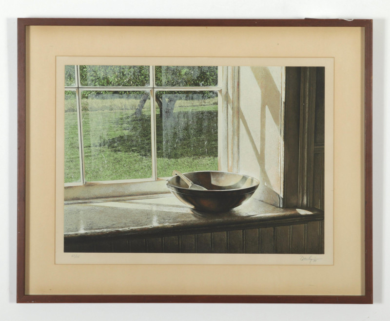 Ken Danby A Windowsill Landscape Color Serigraph