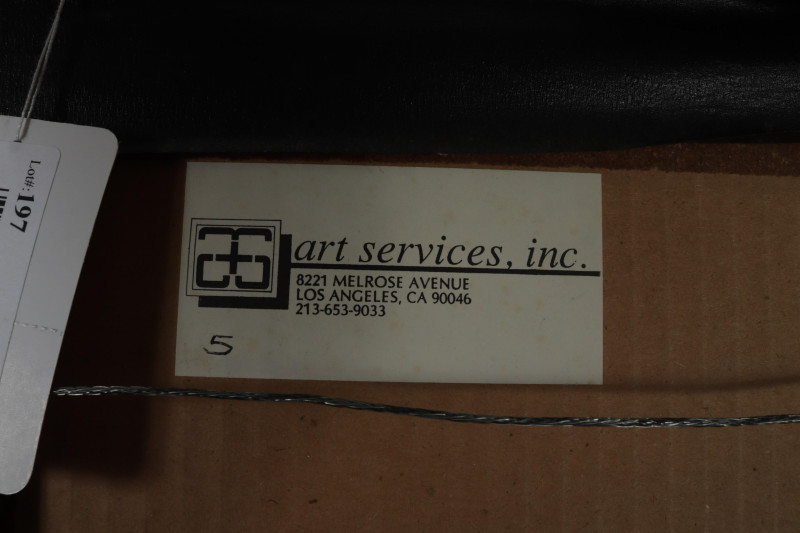 Robert Freimark 'Freight Yard' 1956 Color Woodcut