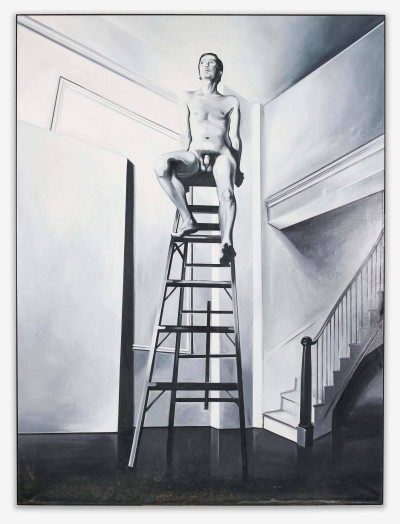 Lowell Nesbitt - Nude on Ladder