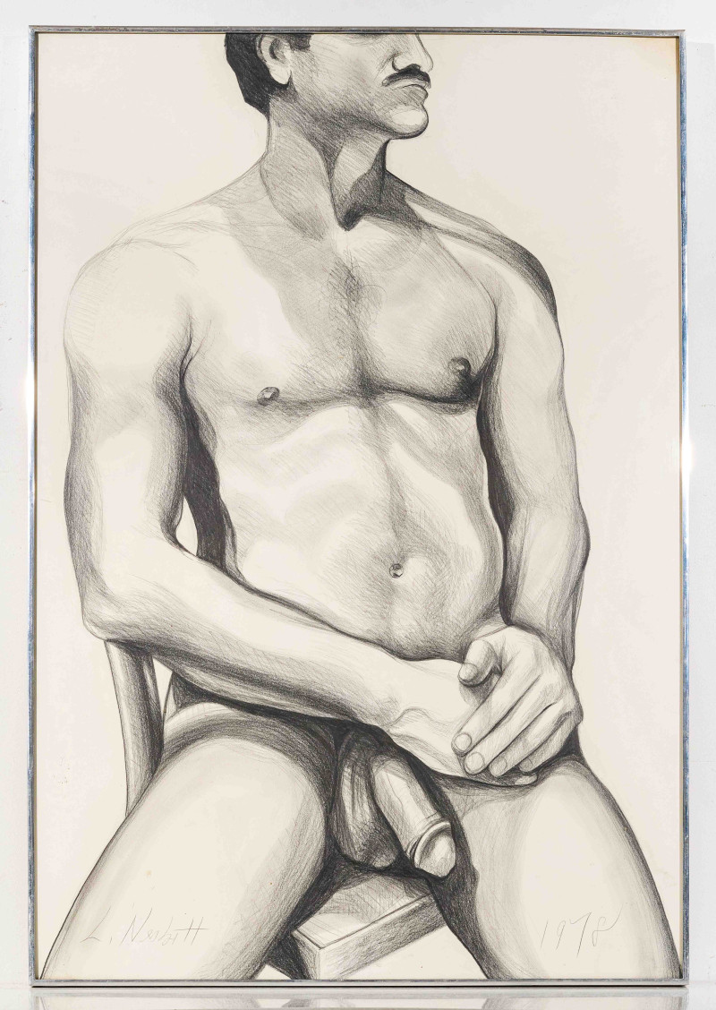 Lowell Nesbitt - Untitled (Seated Nude)