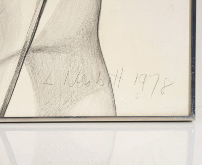 Lowell Nesbitt - Untitled (Nude Male with Rope)