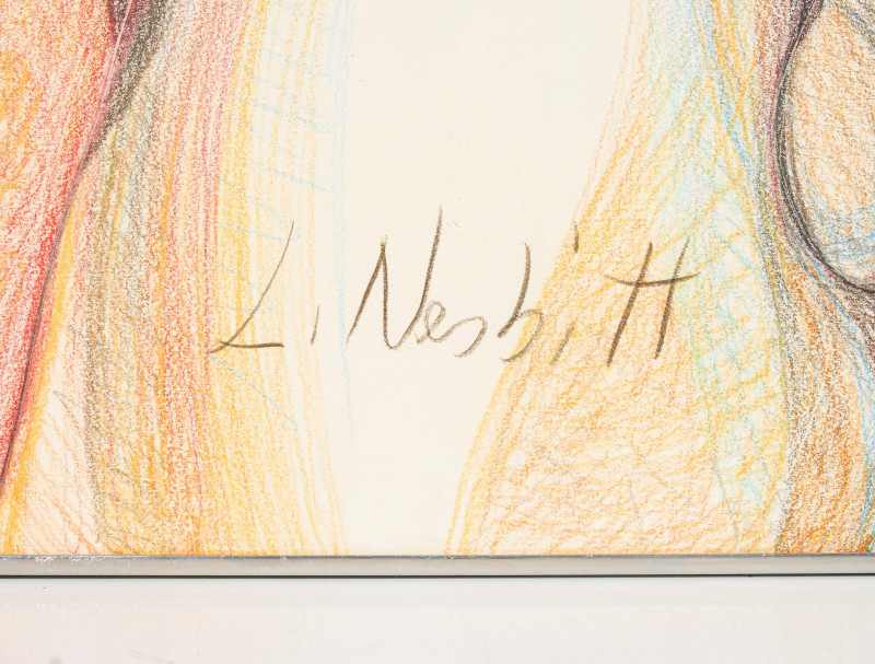 Lowell Nesbitt - Nude Male Reclining in Chair