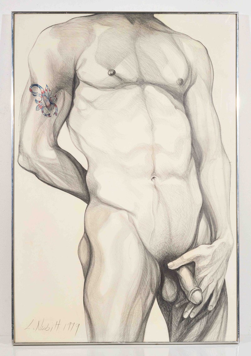 Lowell Nesbitt - Untitled (Nude with Scorpion Tattoo)
