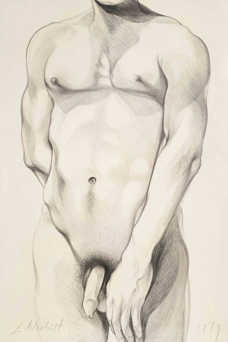 Lowell Nesbitt - Untitled (Nude Torso)