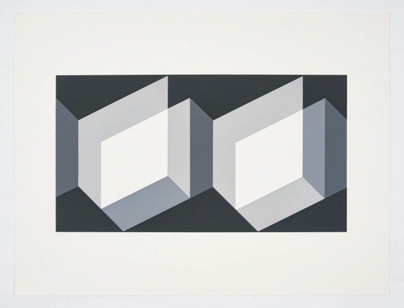Josef Albers - Two prints from Formulation: Articulation; Portfolio 2 Folder 7 &amp;amp; Portfolio I Folder 27