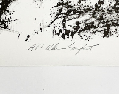 Alan Sonfist - from unpublished 'Earth Movements of a Waterfall' series (2 APs)