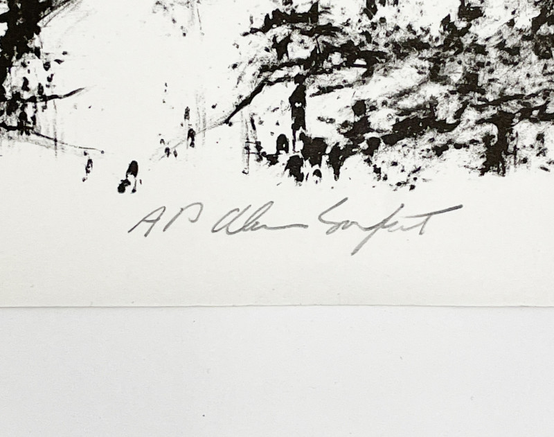 Alan Sonfist - from unpublished 'Earth Movements of a Waterfall' series (2 APs)