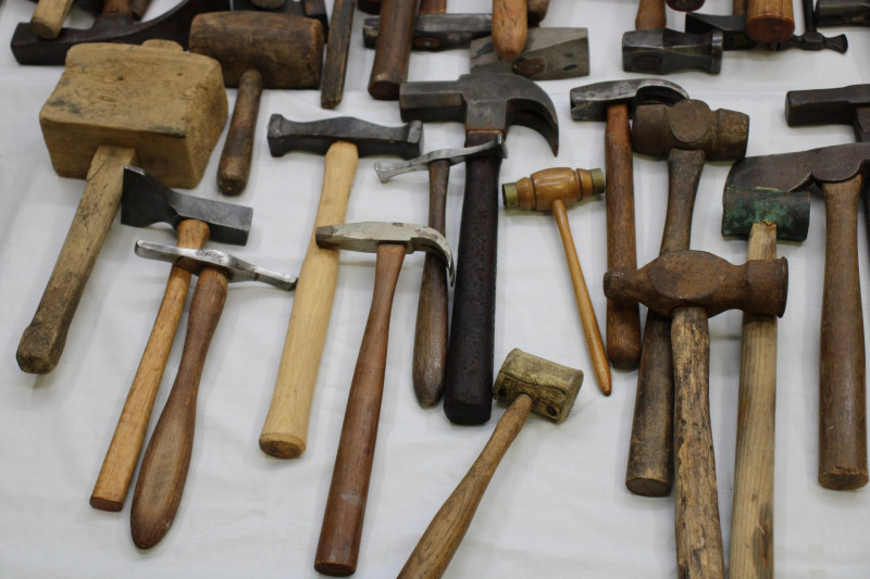 Lot of Antique Vintage Hammers signed - Capsule Auctions
