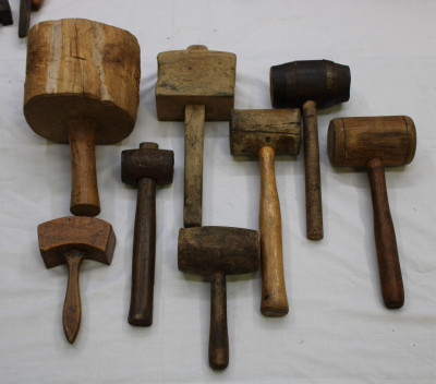 Lot of Antique Vintage Hammers signed