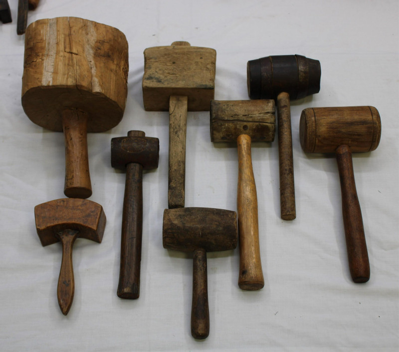 Lot of Antique Vintage Hammers signed - Capsule Auctions