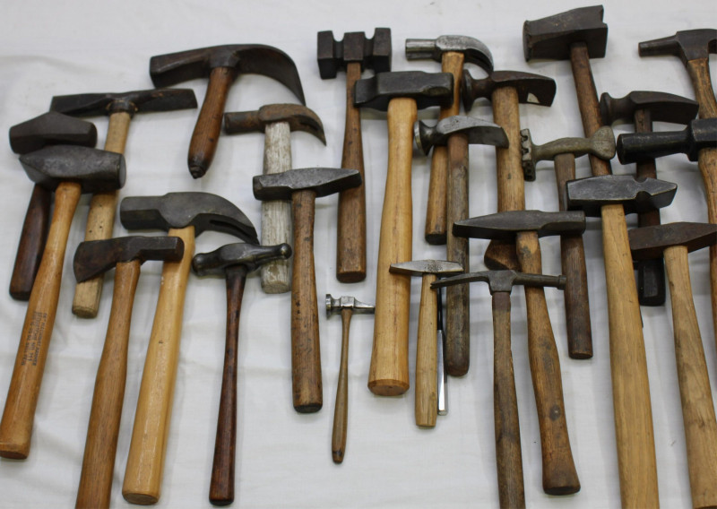 Lot of Antique Vintage Hammers signed