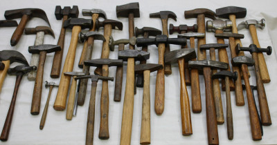 Lot of Antique Vintage Hammers signed