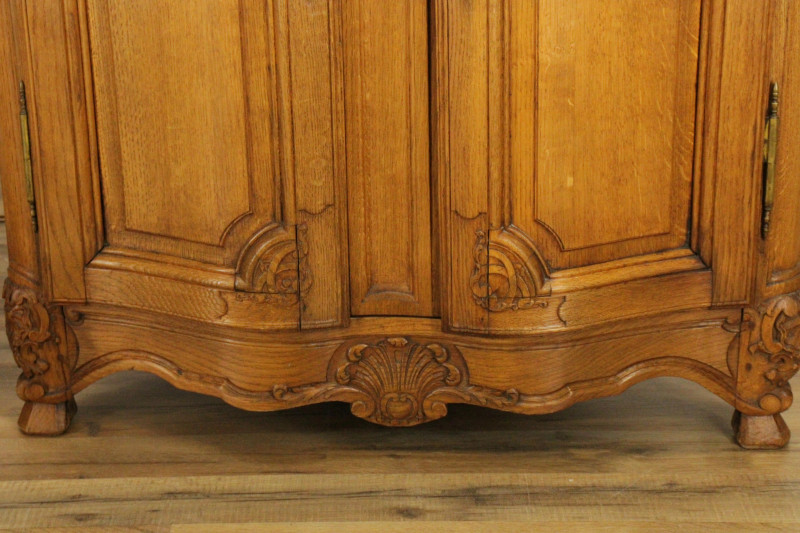 Pr French Provincial Style Corner Cabinets 19th C