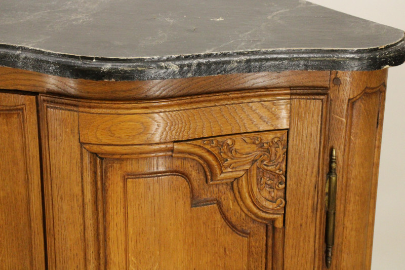 Pr French Provincial Style Corner Cabinets 19th C