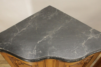 Pr French Provincial Style Corner Cabinets 19th C