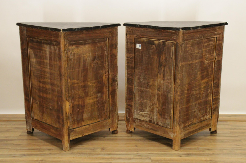 Pr French Provincial Style Corner Cabinets 19th C