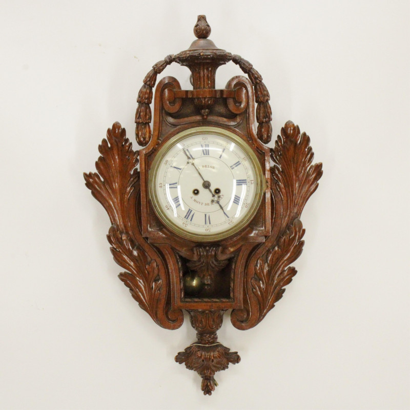 A Delcor A Mont de Marsan Walnut Clock 19 C